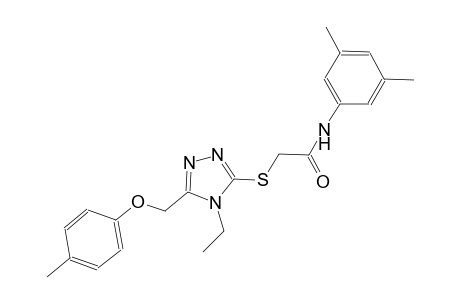 N-(3,5-dimethylphenyl)-2-({4-ethyl-5-[(4-methylphenoxy)methyl]-4H-1,2,4-triazol-3-yl}sulfanyl)acetamide