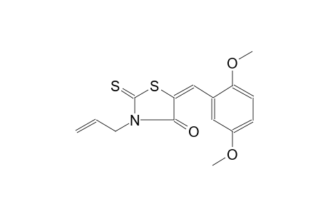 (5E)-3-allyl-5-(2,5-dimethoxybenzylidene)-2-thioxo-1,3-thiazolidin-4-one