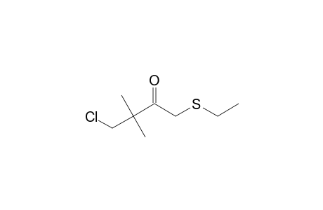 4-chloro-1-(ethylthio)-3,3-dimethyl-butan-2-one