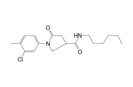 3-pyrrolidinecarboxamide, 1-(3-chloro-4-methylphenyl)-N-hexyl-5-oxo-