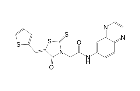 3-thiazolidineacetamide, 4-oxo-N-(6-quinoxalinyl)-5-(2-thienylmethylene)-2-thioxo-, (5Z)-