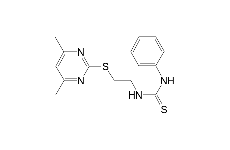N-(2-[(4,6-Dimethyl-2-pyrimidinyl)sulfanyl]ethyl)-N'-phenylthiourea