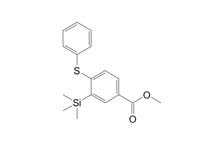 Methyl 4-phenylthio-3-(trimethylsilyl)benzoate