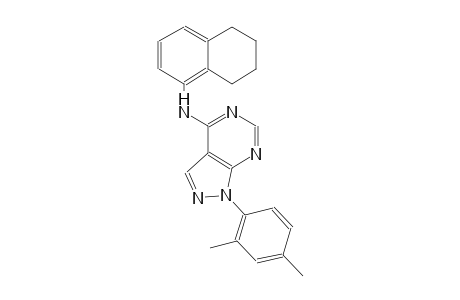 1H-pyrazolo[3,4-d]pyrimidin-4-amine, 1-(2,4-dimethylphenyl)-N-(5,6,7,8-tetrahydro-1-naphthalenyl)-