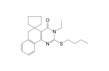 2-(butylthio)-3-ethyl-3H-spiro[benzo[h]quinazoline-5,1'-cyclopentan]-4(6H)-one