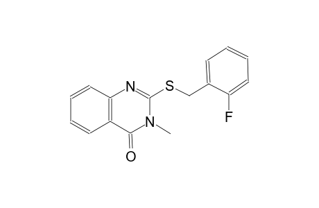 2-[(2-fluorobenzyl)sulfanyl]-3-methyl-4(3H)-quinazolinone