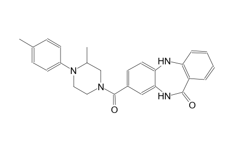 11H-dibenzo[b,e][1,4]diazepin-11-one, 5,10-dihydro-8-[[3-methyl-4-(4-methylphenyl)-1-piperazinyl]carbonyl]-