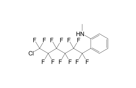 2-(6-Chlorododecafluorohexyl)-N-methylaniline
