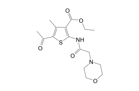 3-Thiophenecarboxylic acid, 5-acetyl-4-methyl-2-[[2-(4-morpholinyl)acetyl]amino]-, ethyl ester