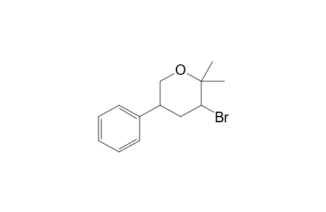 3-Bromo-2,2-dimethyl-5-phenyl-tetrahydropyran