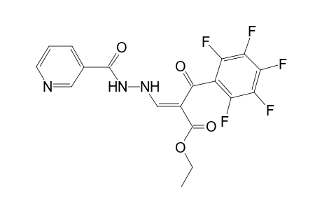 Ethyl (2E)-2-(2,3,4,5,6-pentafluorobenzoyl)-3-[2-(3-pyridinylcarbonyl)hydrazino]-2-propenoate