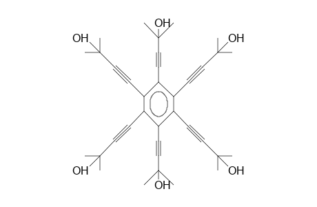 Hexakis(3-hydroxy-3-methyl-1-butynyl)-benzene