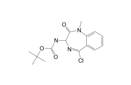 (1-METHYL-5-CHLORO-2-OXO-2,3,4,5-TETRAHYDRO-1H-BENZO-[E]-[1,4]-DIAZEPIN-3-YL)-CARBAMIC-ACID-TERT.-BUTYLESTER