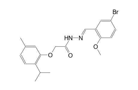 acetic acid, [5-methyl-2-(1-methylethyl)phenoxy]-, 2-[(E)-(5-bromo-2-methoxyphenyl)methylidene]hydrazide