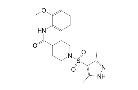 1-[(3,5-dimethyl-1H-pyrazol-4-yl)sulfonyl]-N-(2-methoxyphenyl)-4-piperidinecarboxamide