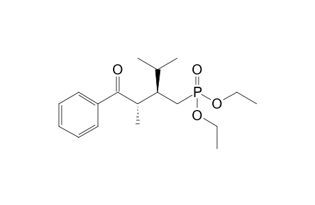 Diethyl (2RS,3S)-(+)-(2-Isopropyl-3-methyl-4-oxo-4-phenylbutyl)phosphonate