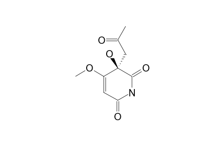 SPERANSKATINE-B;3-HYDROXY-4-METHOXY-3-(2-OXOPROPYL)-PYRIDINE-2,6-(1H,3H)-DIONE
