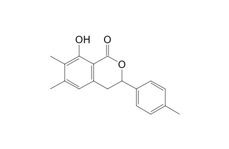 8-Hydroxy-6,7-dimethyl-3-(p-tolyl)-3,4-dihydro-isochroman-1-one