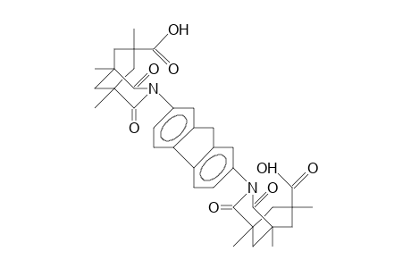 2,7-Bis(1,5,7-trimethyl-endo-7-carboxy-2,4-dioxo-3-aza-bicyclo(3.3.1)decan-3-yl)-fluorene