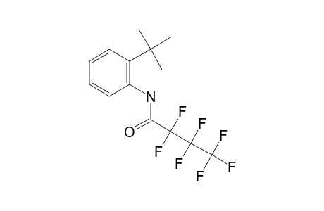 2-Tert-butylaniline, N-heptafluorobutyryl-