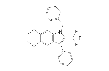 5,6-Dimethoxy-3-phenyl-1-(phenylmethyl)-2-(trifluoromethyl)indole