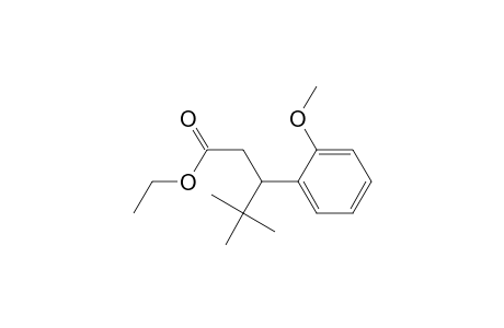 Benzenepropanoic acid, .beta.-(1,1-dimethylethyl)-2-methoxy-, ethyl ester