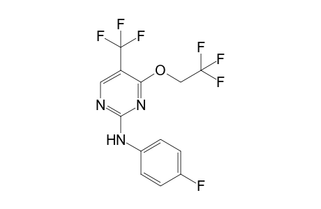 2-(4-Fluorophenylamino)-4-(2,2,2-trifluoroethoxy)-5-(trifluoromethyl)pyrimidine