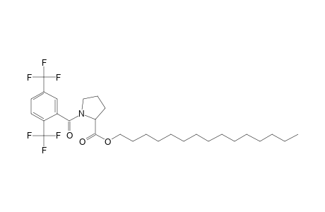 L-Proline, N-(2,5-ditrifluoromethylbenzoyl)-, pentadecyl ester