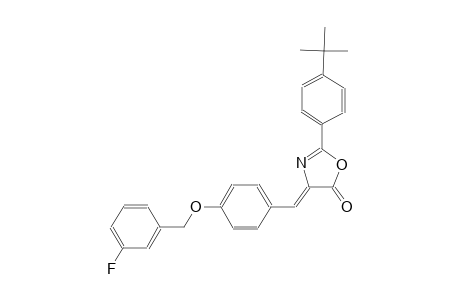 (4Z)-2-(4-tert-butylphenyl)-4-{4-[(3-fluorobenzyl)oxy]benzylidene}-1,3-oxazol-5(4H)-one