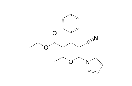 Ethyl 5-cyano-2-methyl-4-phenyl-6-(1H-pyrrol-1-yl)-4H-pyran-3-carboxylate