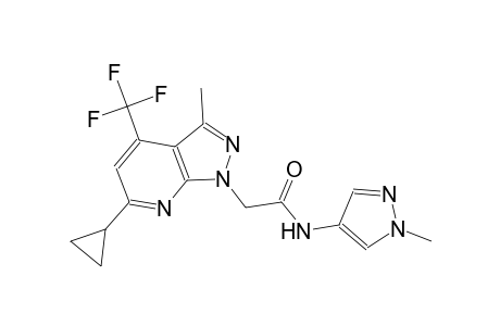 1H-pyrazolo[3,4-b]pyridine-1-acetamide, 6-cyclopropyl-3-methyl-N-(1-methyl-1H-pyrazol-4-yl)-4-(trifluoromethyl)-