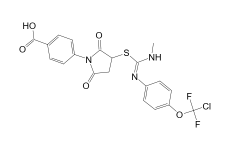 4-[3-[(E)-[4-[chloro(difluoro)methoxy]anilino]-methylazaniumylidenemethyl]sulfanyl-2,5-dioxopyrrolidin-1-yl]benzoate