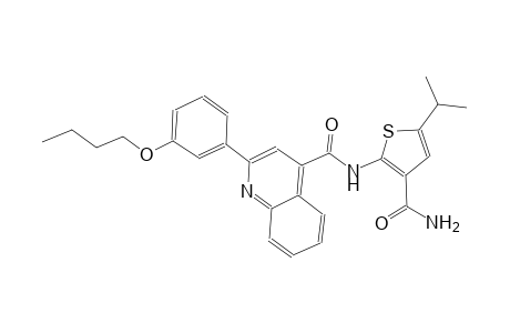 N-[3-(aminocarbonyl)-5-isopropyl-2-thienyl]-2-(3-butoxyphenyl)-4-quinolinecarboxamide