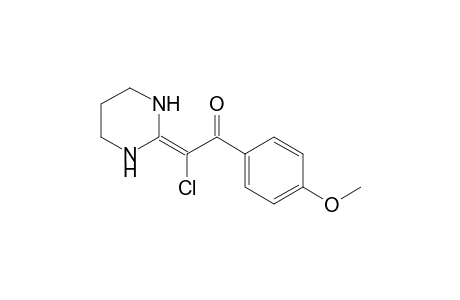 2-Chloranyl-2-(1,3-diazinan-2-ylidene)-1-(4-methoxyphenyl)ethanone