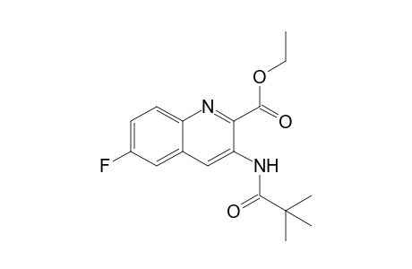Ethyl 3-[(2,2-dimethylpropanoyl)amino]-6-fluoroquinoline-2-carboxylate