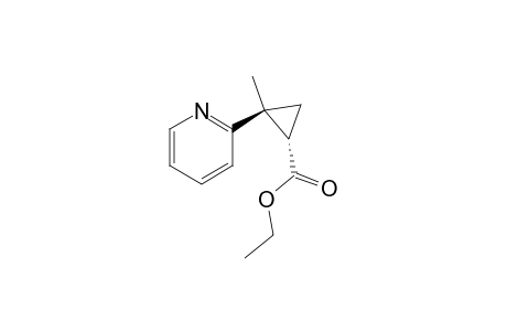 rac-trans-Ethyl 2-methyl-2-(pyridin-2-yl)cyclopropane-1-carboxylate