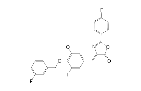 (4Z)-4-{4-[(3-fluorobenzyl)oxy]-3-iodo-5-methoxybenzylidene}-2-(4-fluorophenyl)-1,3-oxazol-5(4H)-one