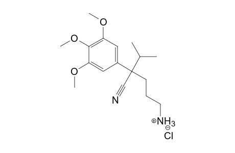 Benzeneacetonitrile, alpha-(3-aminopropyl)-3,4,5-trimethoxy-alpha-(1-methylethyl)-, hydrochloride