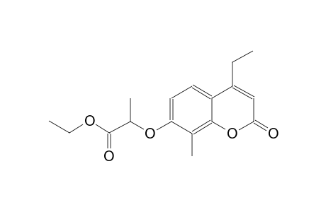 propanoic acid, 2-[(4-ethyl-8-methyl-2-oxo-2H-1-benzopyran-7-yl)oxy]-, ethyl ester