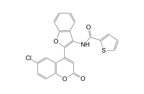 2-thiophenecarboxamide, N-[2-(6-chloro-2-oxo-2H-1-benzopyran-4-yl)-3-benzofuranyl]-