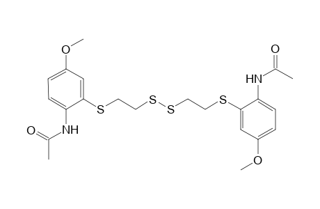 N-[2-[2-[2-(2-acetamido-5-methoxy-phenyl)sulfanylethyldisulfanyl]ethylsulfanyl]-4-methoxy-phenyl]acetamide