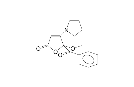 5-Benzoyl-5-methoxy-4-(pyrrolidin-1-yl)-furan-2(5H)-one