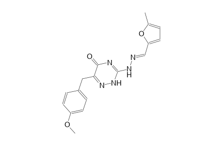 2-furancarboxaldehyde, 5-methyl-, [2,5-dihydro-6-[(4-methoxyphenyl)methyl]-5-oxo-1,2,4-triazin-3-yl]hydrazone