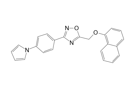 5-[(naphthalen-1-yloxy)methyl]-3-[4-(1H-pyrrol-1-yl)phenyl]-1,2,4-oxadiazole