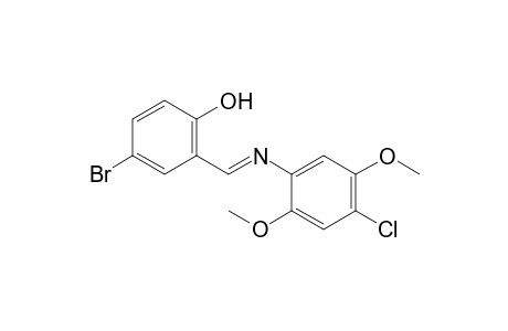 4-bromo-2-[N-(4-chloro-2,5-dimethoxyphenyl)formimidoyl]phenol