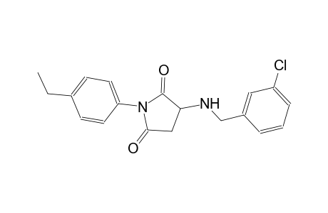3-[(3-chlorobenzyl)amino]-1-(4-ethylphenyl)-2,5-pyrrolidinedione