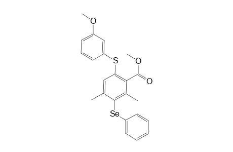 Methyl 6-[(3-Methoxyphenyl)sulfanyl]-2,4-dimethyl-3-(phenylselanyl)benzoate
