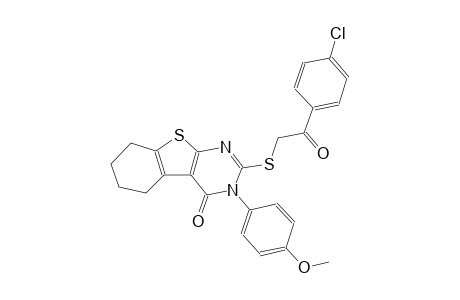 2-{[2-(4-chlorophenyl)-2-oxoethyl]sulfanyl}-3-(4-methoxyphenyl)-5,6,7,8-tetrahydro[1]benzothieno[2,3-d]pyrimidin-4(3H)-one