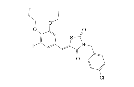 2,4-thiazolidinedione, 3-[(4-chlorophenyl)methyl]-5-[[3-ethoxy-5-iodo-4-(2-propenyloxy)phenyl]methylene]-, (5Z)-