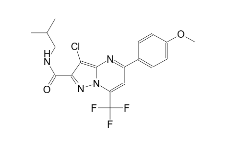 pyrazolo[1,5-a]pyrimidine-2-carboxamide, 3-chloro-5-(4-methoxyphenyl)-N-(2-methylpropyl)-7-(trifluoromethyl)-